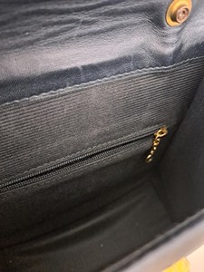 Bolso de Mano Royaa Vintage con Marco de Cuero Negro, Cierre de Botón, Asa Superior, Casual, de Cuero Genuino, Resistente al Agua, de Lujo, hasta 1L - Product Image 4