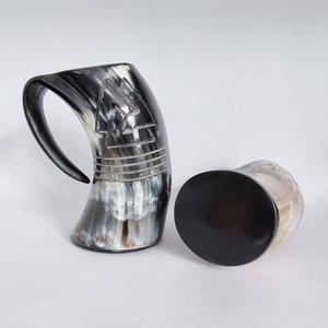 Handmade Buffalo Horn <b>Beer</b> Mug Natural Shape Polished Durable Art Collectible Antique - Product Image 2