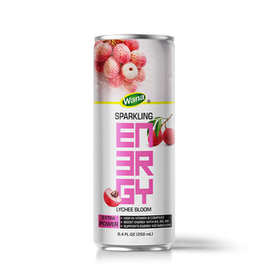 Bebida Energética Sparkling Energy Sabor Lychee Bloom 250ml en Lata, OEM, Marca Privada, Lista para Beber, Paquete de 24 - Product Image 1