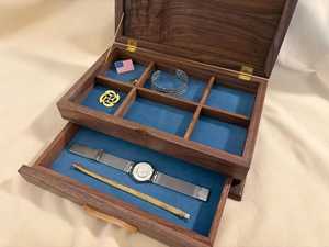 Natural Solid Wood Jewelry <b>Storage</b> <b>Box</b> Modern Multi Layer Jewelry Organizer <b>Drawer</b> Ring Display Earring Holder Necklace Boxes - Product Image 1