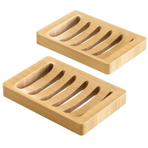 Jabonera de Bambú Moderna y Lujosa para Baño y Cocina con Drenaje de Agua, Ecológica, Duradera, Fácil de Limpiar, Accesorio para el Hogar - Product Image 6
