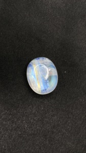 Piedras de piedra lunar de fuego arcoíris natural certificadas, cabujones de forma ovalada, piedras preciosas sueltas para hacer joyas, 11.54 quilates - Product Image 5