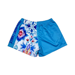 Shorts de rugby unisexes personnalisés OEM 2026, impression par sublimation bicolore, respirants, pour adultes - Product Image 4