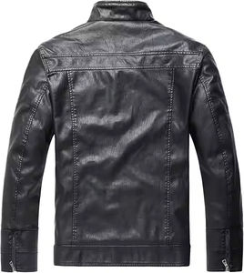 Chaqueta de Invierno de Cuero Transpirable de Alta Calidad |   Chaqueta de Piel para Exteriores, Cálida, Ecológica y Resistente al Viento |   OEM al por Mayor - Product Image 6