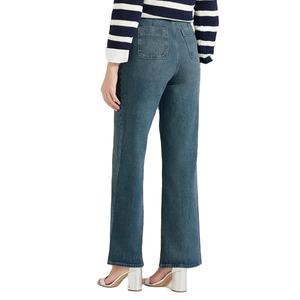 Proveedor de Bangladesh, Pantalones Vaqueros de Mezclilla Transpirables de Verano para Mujer, Talla Grande, Personalizados, Lavados, de Pierna Ancha, Ajustados, Elegantes e Informales - Product Image 3