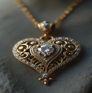 จี้ขนนกยูงสีทองระยิบระยับประดับเพชรชั้นดี สินค้าสุดหรูพร้อมจำหน่ายในราคาขายส่ง - Product Image 4