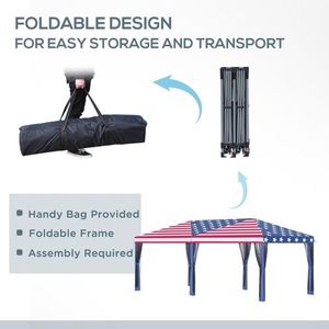 Tenda Pop-up 10FT X 20FT con Rete per Eventi e Celebrazioni all'Aperto - Product Image 3