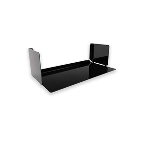 Minimalist <b>U</b>-Shaped Black Metal Floating Wall Shelf for Home & Office Decor - Product Image 5