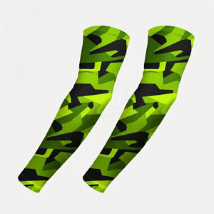 Manchons de bras unisexes en Spandex/Nylon de haute qualité, protection solaire UPF50+, manches longues pour sports de plein air, cyclisme, course à pied, fitness - Product Image 1