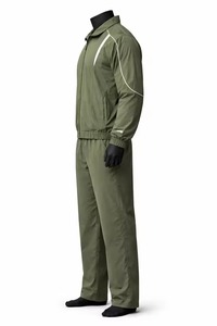 Ensemble de survêtement tendance pour homme, coupe-vent à capuche, imprimé, léger, en polyester, color block, avec pantalon de jogging et fermeture éclair intégrale, style streetwear, vente en gros - Product Image 5