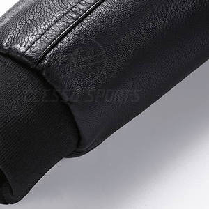 Chaqueta de Cuero para Hombre, Estilo Vintage, Corte Ajustado, Informal, Abrigo de Moda para Otoño e Invierno - Product Image 4