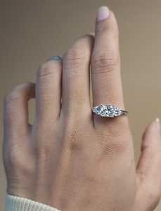 1.60 CT Princess Cut Lab Grown <b>Diamond</b> IGI Certified <b>Ring</b> 18K Gold for Women | Luxury Engagement <b>Ring</b> | Elegant Bridal Jewelry - Product Image 1