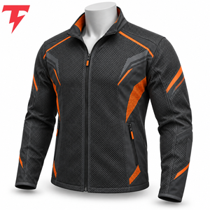 Herren Mesh-Jacke Vorderseite Umweltfreundlich Antibakteriell Atmungsaktiv Weicher Polyester/Baumwoll-Stoff Komfortabler Luftstrom für Fitness - Product Image 2