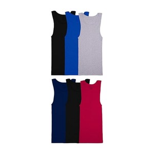 Bangladesh Clothing Manufacturers' Summer Casual Men's Sleeveless T-Shirt Tank <b>Tops</b> Solid Multi-Tees Cotton Blend Print - Product Image 6