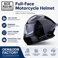 Casques de moto intégraux certifiés ECE/DOT, vente en gros personnalisée, accessoires pour motocross, casque de course