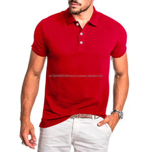 Polo à logo personnalisé Polos de travail décontractés en polyester simple T-shirts d'affaires tricotés pour hommes - Product Image 6