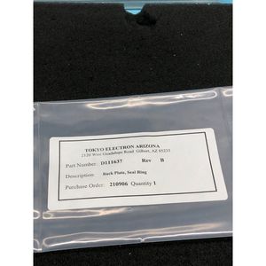 Tokyo Electron TEL D111637 Back <b>Plate</b>, Seal <b>Ring</b> - Trusted Global Legacy Semiconductor Equipment and Parts at - Product Image 3