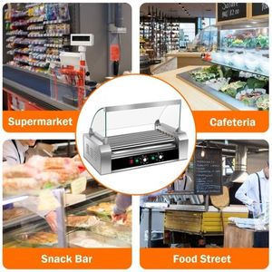 Griglia Commerciale a 18 Rulli per Hot Dog, Griglia a 7 Rulli per Cottura Efficiente - Product Image 3