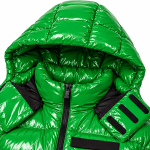 Manteau matelassé brillant pour homme OEM, veste d'hiver personnalisée pour les commandes de vêtements en gros et les marques privées - Product Image 6