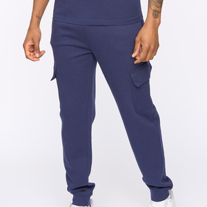Pantalones Deportivos de Algodón Azul Marino para Hombre, con Bolsillos Laterales, Cintura Elástica, Corte Informal, para Otoño - Product Image 5