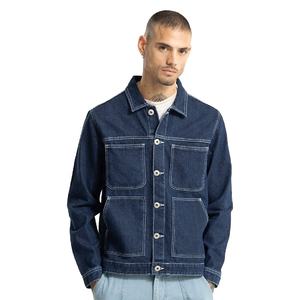 Nouvel arrivage Blouson bombardier en jean personnalisé unisexe Style formel ample col rond motif camouflage enduit OEM Service printemps - Product Image 1