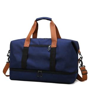 Sac de sport Oxford unisexe 30-40L avec fermeture éclair et compartiment intérieur, style décontracté, sangle réglable - Product Image 1
