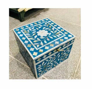 Hot Trending Handmade Mother of Pearl Box Rectangle MOP Inlaid Jewelry Box for Accessories and Decor - Product Image 1