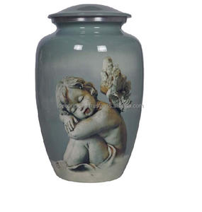 Urna de cremación de Metal con acabado de buena calidad para adultos para cenizas humanas, urna decorativa para cenizas de metal, urna funeraria para adultos - Product Image 4