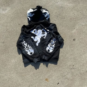 Custom 400 Gsm Women's Winter Tracksuit Acid Wash Distressed <b>Embroidery</b> Baggy Trousers and Hoodie <b>Set</b> with Flared Sweat Suit - Product Image 5