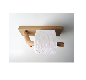 Porte-rouleau de papier toilette en bois de qualité supérieure, noir mat, à fixation murale, pour la décoration de la salle de bain à la maison et à l'hôtel - Product Image 6