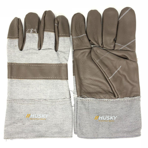 Gants chauds à doigts entiers pour écran tactile, noirs, en acrylique et coton, pour l'hiver, usage extérieur, style uni, longueur poignet - Product Image 1