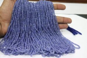 Nouvelle arrivée Tanzanite facettes Rondelle perles 3-4 MM perles brins pour la fabrication de bijoux - Product Image 5