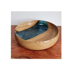 ชามไม้เรซิ่นอีพ็อกซี่ทำมือคุณภาพพรีเมียม ปลอดสาร BPA สำหรับตกแต่งร้านอาหารระดับไฮเอนด์ และจัดวางบนโต๊ะอาหารที่บ้าน - Product Image 3