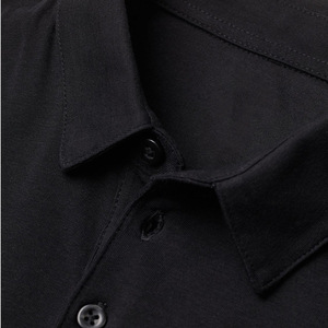 Polo de alta calidad con logotipo personalizado en negro/Polo de algodón grueso con bordado/Polo deportivo de moda al por mayor para hombre y mujer - Product Image 6
