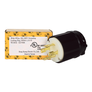 ปลั๊กล็อคแบบ NEMA L16-30P สำหรับอุปกรณ์จ่ายไฟ 480V รุ่น WJ-8432 แรงดันสูง ปี 2026 ขายดี - Product Image 5