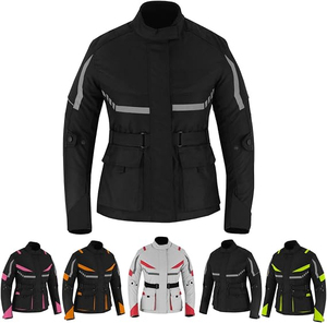 SAMROZ SPORTS <b>Womens</b> Motorcycle Biker <b>Jacket</b> Ladies Waterproof Cordura Coat Motorbike - Product Image 1