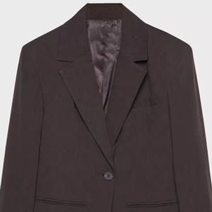 WIDE GREEK HOUSE Men's <b>Brown</b> <b>Corduroy</b> Blend Plus Size Suit <b>Jacket</b> V-neck Single Breasted American Italian Style Regular Fit - Product Image 2