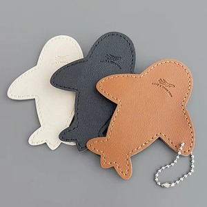 Authentic Leather Travel Bag <b>Tags</b> Waterproof Finish Top-Grain Leather <b>ID</b> Labels for Frequent Flyers LTG-0310 - Product Image 2