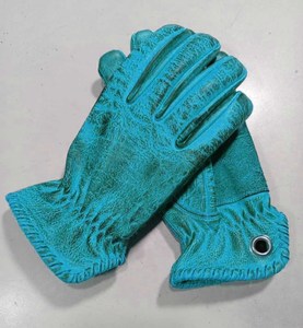 Rugged Mechanic Leather Wax Winter Work <b>Gloves</b> Adjustable Wrist Strap Reinforced Palm Heavy Duty Safety <b>Gloves</b> Europe Market - Product Image 5