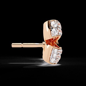 Pendientes de Moissanita con Lazo Brillante, Joyería Elegante con Lazo de Cinta, Pendientes de Plata Delicados para Uso Diario, Lindo Regalo para Mujer - Product Image 3