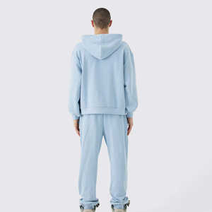 Ensemble de survêtement pour homme, deux pièces, coupe confortable, tissu doux, respirant, idéal pour les voyages, la salle de sport, l'entraînement, la course à pied et l'usage quotidien actif - Product Image 4