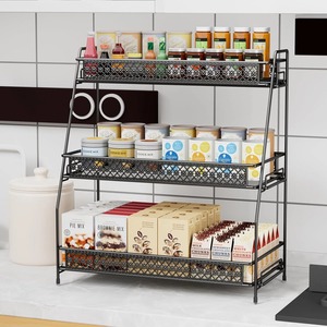 Decorative Spice <b>Storage</b> <b>Rack</b> For Kitchen Counter And Everyday Cooking Needs Keeps Seasonings Within Easy Reach From India - Product Image 6