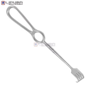 เครื่องมือดึงเนื้อเยื่อแบบแมนนวล Kocher Retractor คุณภาพสูง ขนาด 22.0 ซม. ทำจากสแตนเลสสตีล คม 4 ง่าม สำหรับการผ่าตัด - Product Image 3