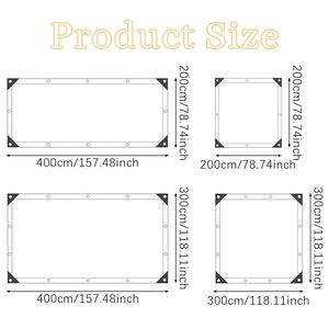 Telo Parasole Rettangolare Beige con Blocco UV al 90%, Tessuto in Rete Vinilica Traspirante, Tende da Sole Resistenti per Uso Commerciale e Residenziale - Product Image 2