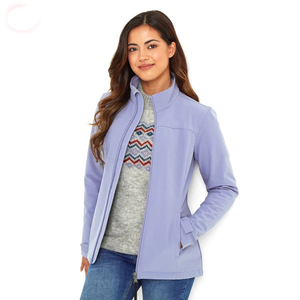 Chaqueta Softshell de Alta Calidad para Mujer, con Cuello Alto, Estilo Personalizado, Relleno de Algodón, Tela Suave Estampada, al Mejor Precio - Product Image 3