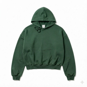 650 500 Gsm Cotton Blank Plain Luxury Cropped Hoodie <b>Pullover</b> <b>Men</b> Custom Oversize Streetwear Heavyweight <b>Men</b> Hoodies Sweatshirts - Product Image 1