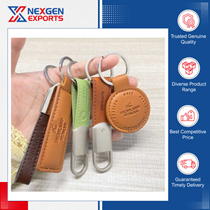 Porte-clés en cuir PU de qualité supérieure, durable, avec fermeture éclair, logo personnalisé, options de couleur, commandes en gros bienvenues - Product Image 5