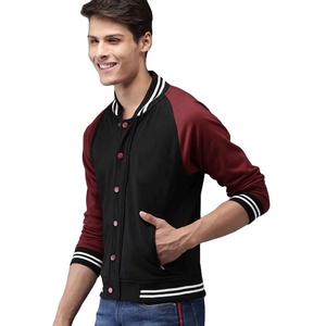 Chaqueta Universitaria para Hombre, Nueva, Económica, en Oferta, Cuello Alto, Lana Ecológica, para Invierno, Gimnasio, Moda - Product Image 1