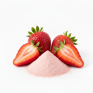 Poudre de fraise naturelle séchée par atomisation, soluble dans l'eau, emballage en vrac pour boissons, meilleur prix - Product Image 1