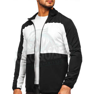 Chaqueta Cortavientos Ajustada para Hombre, Ligera, con Capucha y Cremallera, para Correr, Hacer Ejercicio y Uso Diario Informal - Product Image 1